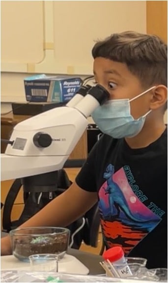 Micro w student surprised